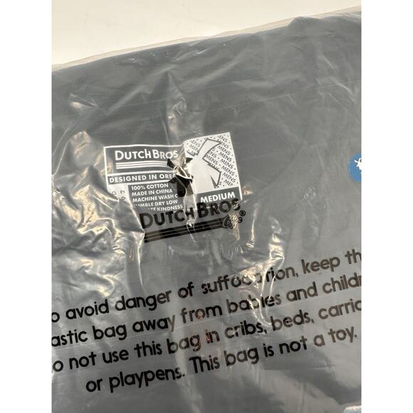 Dutch Bros. Coffee M Black The Dutch Club Long Sleeve T-Shirt Designed in Oregon - Picture 2 of 3